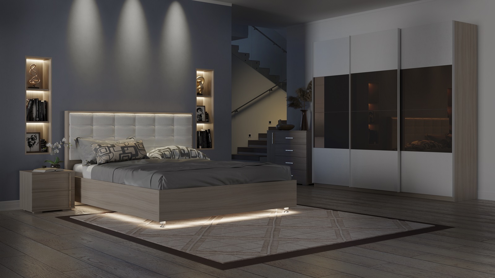 Кровать с подъемным механизмом Amber Venge